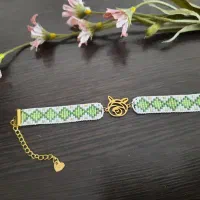 دستبند مونجوق بافی. میوکی
