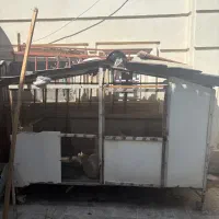 قفس فلزی بزرگ چرخ دار ((سفارشی سبز))