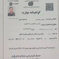 تشخیص رنگ  و کارشناسی فنی خودرو ۱۰۰%تضمینی