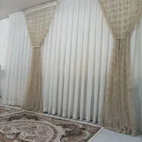 پرده حریر ترک پلیسه در حد نو