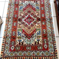 قالیچه سه متری کرم طرح کوبایی گل ابریشم قشقایی|فرش|تهران, حر|دیوار