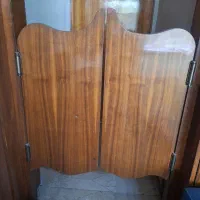 درب  جدا کننده باد بزنی چوبی واویز. حصیری