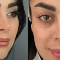 مدل میکاپ برای تکمیل آلبوم کاری