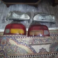 باسلام یک جفت چراغ جلووعقب کار کرده پراید|قطعات یدکی و لوازم جانبی|بروجرد, |دیوار