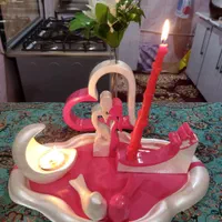 گلجا شمع  ست جاشمعی ساعت گلدان اردوخوری آینه دکوری|صنایع دستی و سایر لوازم تزئینی|آبادان, |دیوار