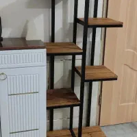 تولیدی استند گل و گلدان مدرن چند طبقه فلزی و چوبی