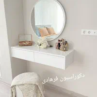 ساخت سفارشی آینه کنسول تمام ام دی اف|بوفه، ویترین، کنسول|رشت, نظری|دیوار