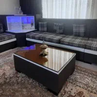 مبل6نفره ال تشک دوبل متحرک باجلومبلی وعسلی ها|مبلمان خانگی و میز عسلی|جلفا, |دیوار