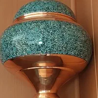 شکلات خوری بزرگ فیروزه ومس مارک  آقاجانی ۶۰سانتی