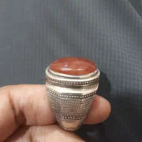 انگوشتر نقره عقیق سرخ یمنی 36 گرم|جواهرات|کرج, شاهین‌ویلا|دیوار
