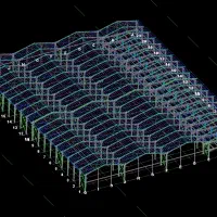 نقشه ساخت انواع سازه های فلزی با تکلا