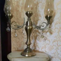 شمعدان بزرگ برنز ۳شعله ارتفاع ۶۰سانتی