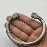 دستبند نقره قاجاری  ۱۲۸/۵۰ گرم