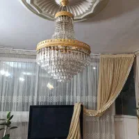 لوستر کریستالی قدیمی|لوستر و چراغ آویز|مشهد, هفده شهریور|دیوار