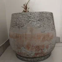 گلدان سفالی بزرگ