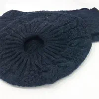 شال و کلاه سرمه ای نو