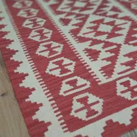 گلیم دستبافت دورنگ|گلیم، جاجیم، گبه|اردبیل, |دیوار