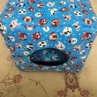 جای خواب گربه و سگ مدل کلبه ای دو حالته