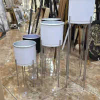 پایه و گلدان ۳ تایی فلزی