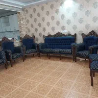 مبل استیل ۷ نفره بهمراه ۲ صندلی میزبان