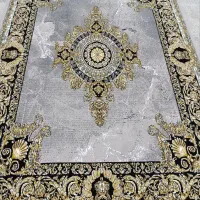 فرش۱۲متری جفت هلال کاشان طرح۷۰۰تمام نخ بی سی اف