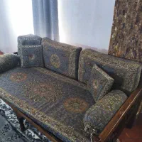 تخت سنتی با وسایل کامل معاوضه با مبل L هم دارد|مبلمان خانگی و میز عسلی|تهران, خانیآباد|دیوار
