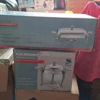 دو عدد سوفله خوری استیل و شیشهر