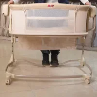 تخت کنار مادر برقی برند Hipp رنگ توسی|تخت و صندلی بچه|لنگرود, |دیوار