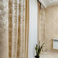 والان پرده کرم طلایی|پرده، رانر، رومیزی|تهران, صادقیه|دیوار