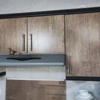 کابینت درب چوبی  در حد نو  با هود