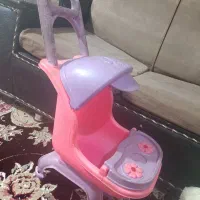کالسکه عروسک بچه و فرگاز بزرگ برای دختر بچه