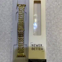 دو‌عدد بند اپل واچ طلایی نگین دار + بند سیلکونی|لوازم جانبی موبایل و تبلت|تهران, قاسم‌آباد|دیوار