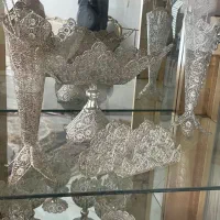 اینه شمدان و میز -ظروف ملیله|آینه|اصفهان, دستگرده|دیوار