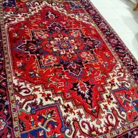 فرش دستبافت هریس تاجری در حد نو یک جفت