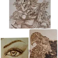 آموزش هنر سوخته نگاری و نقاشی و خوشنویسی|خدمات آموزشی|تهران, دردشت|دیوار