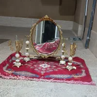 آینه شمعدان سنگی قدیمی