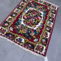 فرش دستباف (بساک) ۲ متری بختیار رنگ گیاهی