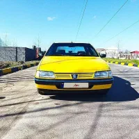 پژو 405 زرد دوگانه سوز