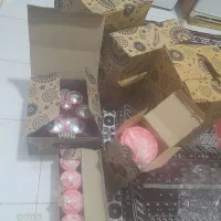 ۲۹ پارچه کم باریک رنگ صورتی|ظروف نگهدارنده، پلاستیکی، یک‌بارمصرف|ابهر, |دیوار