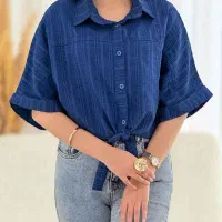 شومیز گره ای زیر قیمت فقط عمده