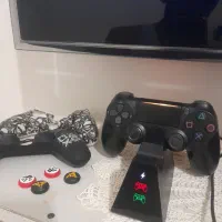 ps4 پی اس فور دو دسته اسلیم|کنسول، بازی ویدئویی و آنلاین|گلبهار, شهر جدید گلبهار|دیوار