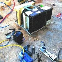 گازگیری وتعمیرات انواع کولر پنجره ایی و دوتیکه