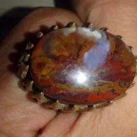 انگشتر نقره دست ساز مهر خورده