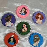 آینه های دستی و جیبی چوبی|صنایع دستی و سایر لوازم تزئینی|رودسر, |دیوار