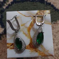 گوشواره نقره کاکی
