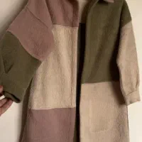 پالتو سایز ۴۰و۳۸شلوار مشکی پارچه ای واید۳۸و۴۰ بافت