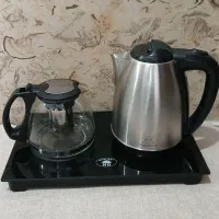 چای ساز استیل با زیره و قوری سالم