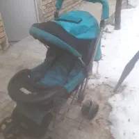 کالسکه اصل چیکو و ساک حمل کودک در حد نو