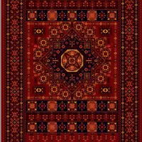 فرش قرمز طرح جدید۱۰۰۹۸(فروشگاه فرش ناصر)|فرش|زاهدان, |دیوار