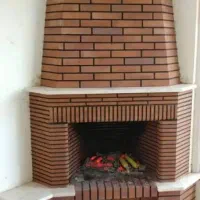 باربیکیوسنگ لاشه سنگ در هم شومینه کاهرنگ کاهگل